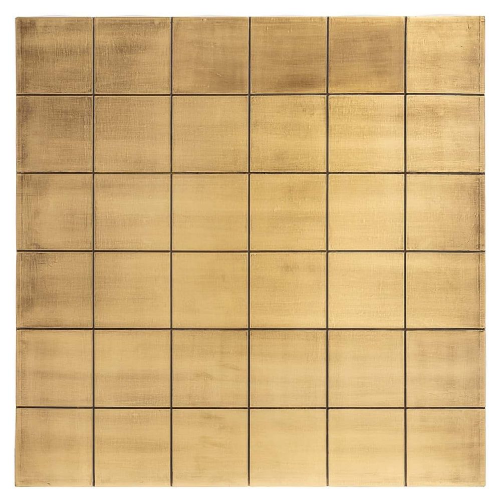 Masuta de cafea Patrata din Alama si MDF Auriu/Negru L90xH35cm Collada Richmond Interiors
