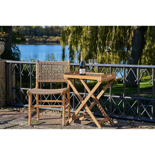 Masuta laterala din Lemn de tec Maro L60xH70cm Ronda
