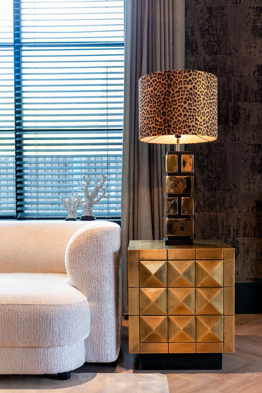 Noptiera din Alama si MDF Auriu L50xH60cm Collada Richmond Interiors