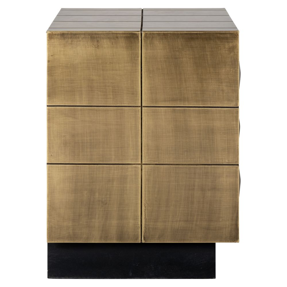 Noptiera din Alama si MDF Auriu L50xH60cm Collada Richmond Interiors
