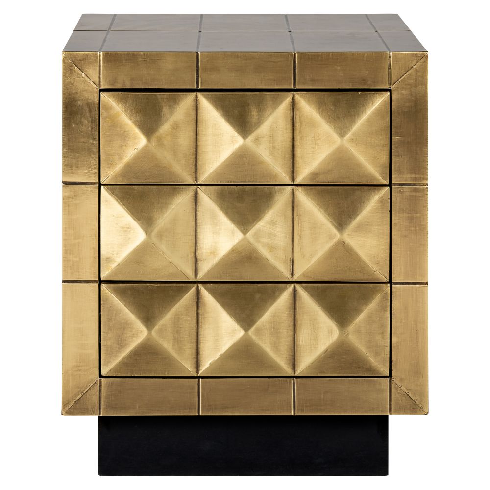 Noptiera din Alama si MDF Auriu L50xH60cm Collada Richmond Interiors