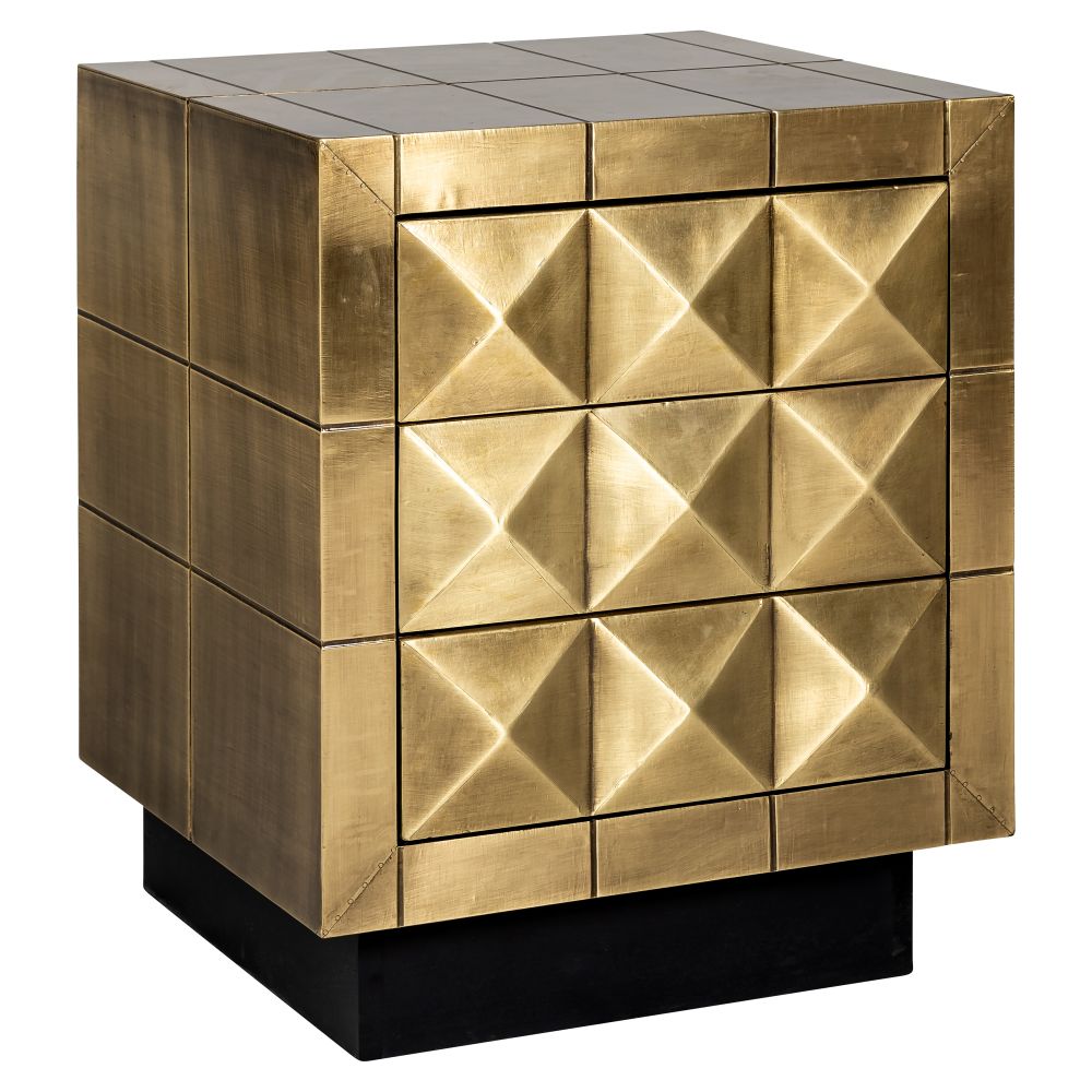 Noptiera din Alama si MDF Auriu L50xH60cm Collada Richmond Interiors