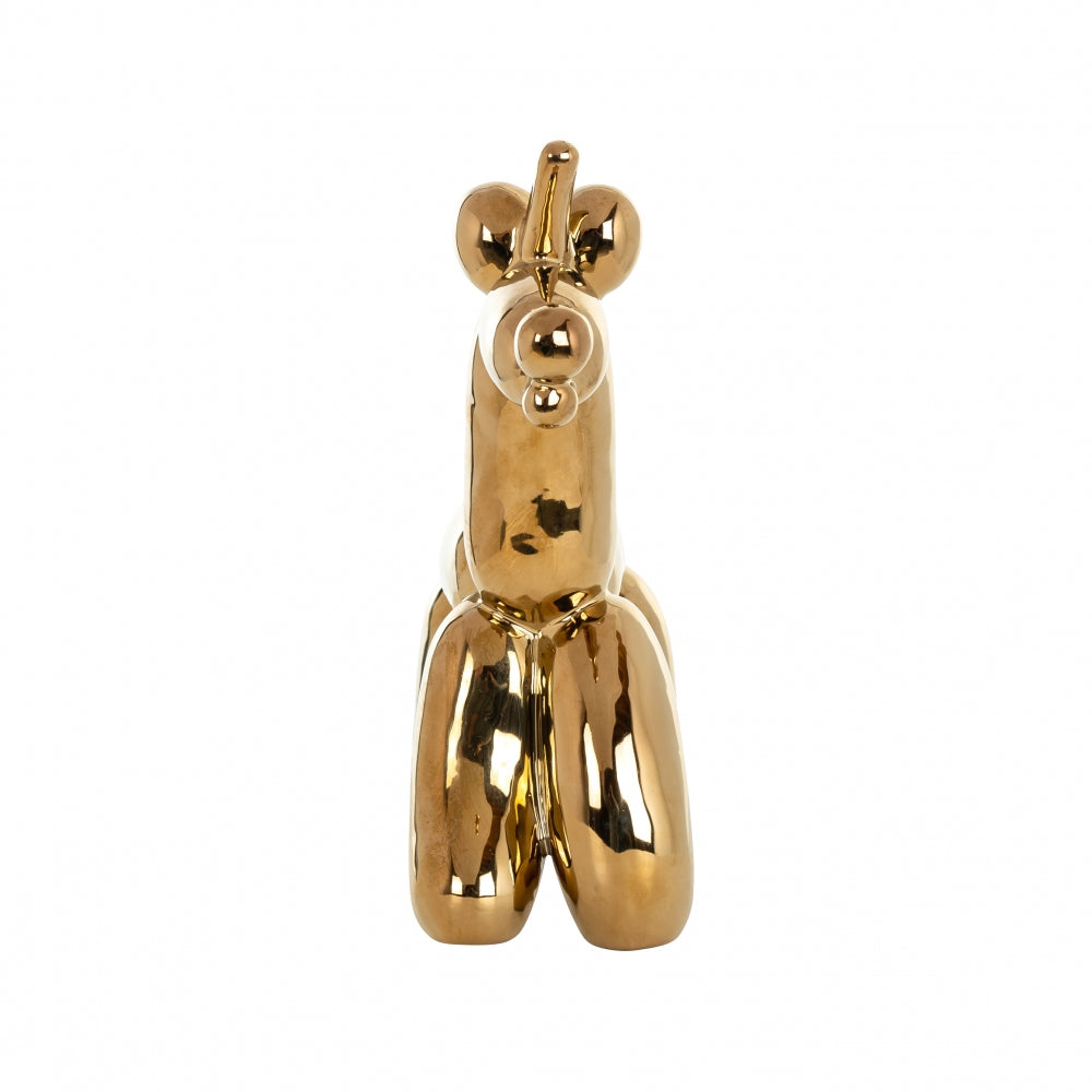 Obiect decorativ din Ceramica Auriu L21xH22cm Balloonicorn Richmond Interiors