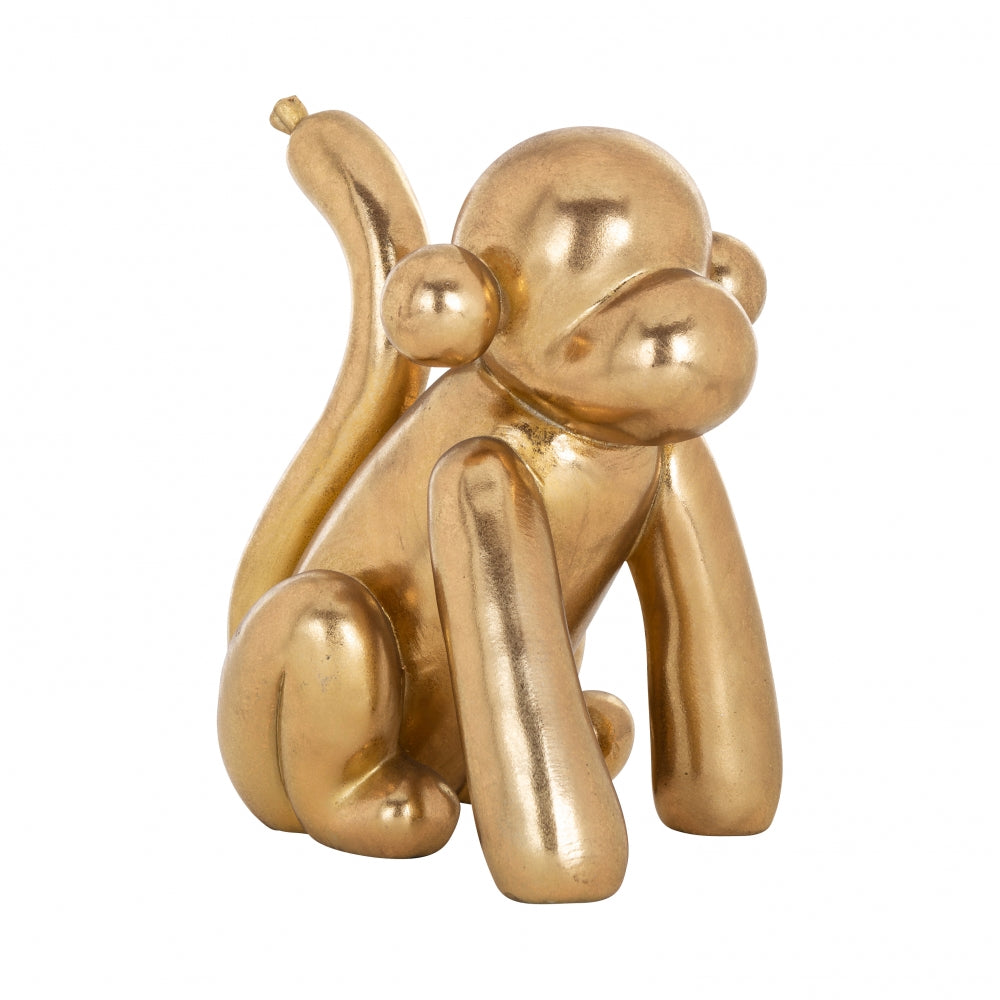 Obiect decorativ din Polirasina Auriu L22xH25cm Monkey Richmond Interiors