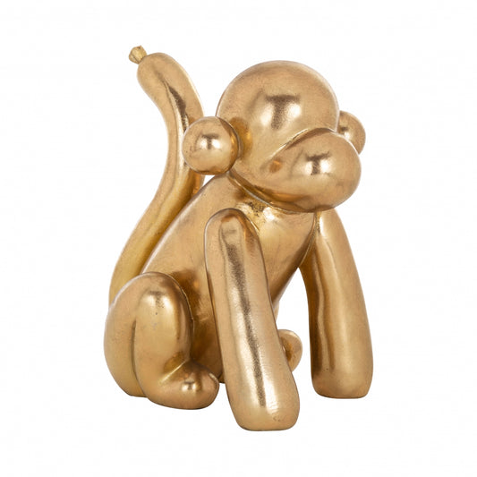 Obiect decorativ din Polirasina Auriu L22xH25cm Monkey Richmond Interiors