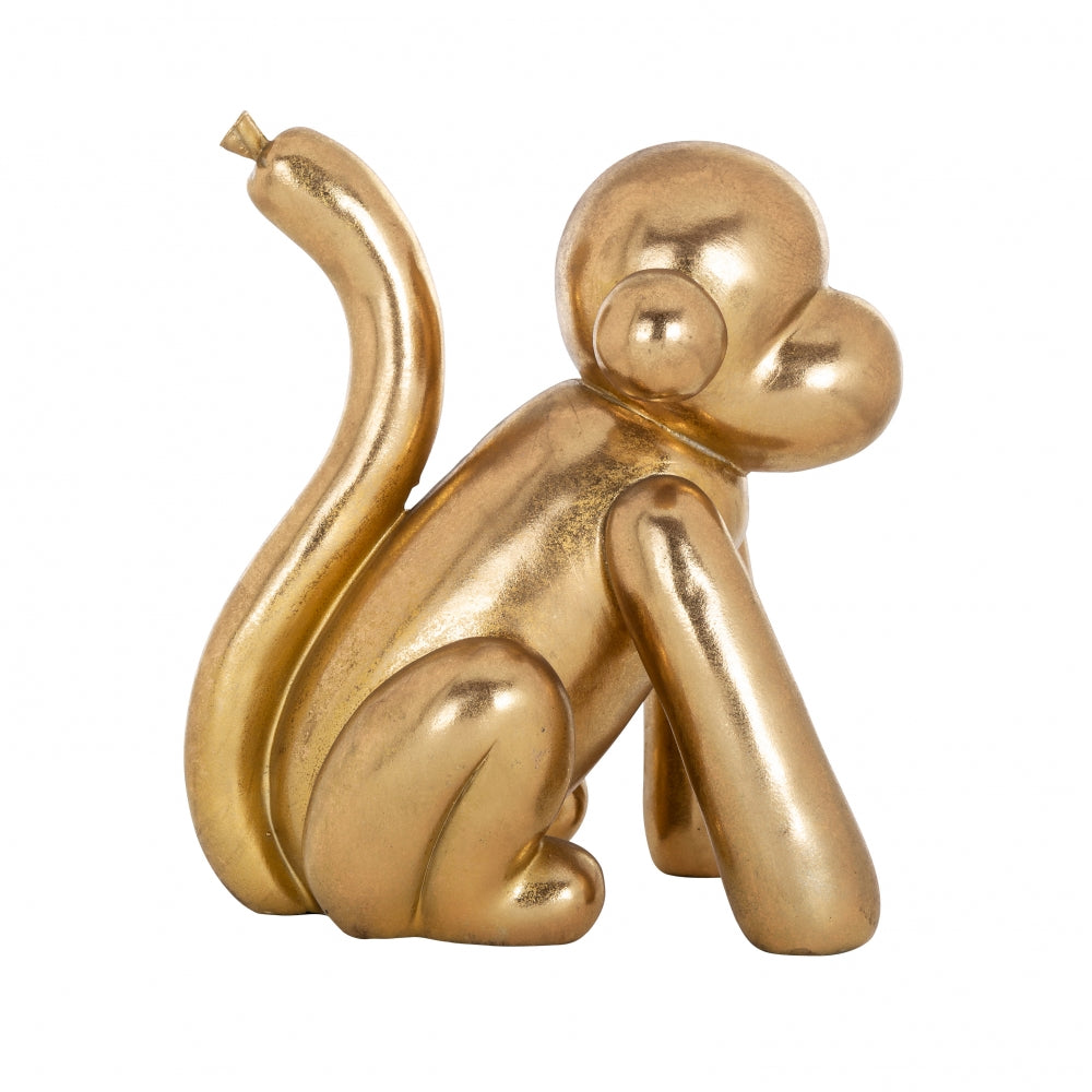 Obiect decorativ din Polirasina Auriu L22xH25cm Monkey Richmond Interiors