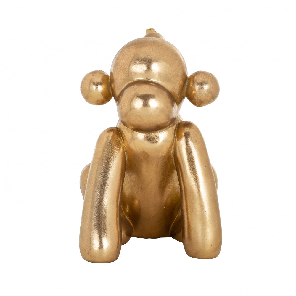 Obiect decorativ din Polirasina Auriu L22xH25cm Monkey Richmond Interiors