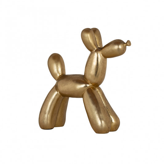 Obiect decorativ din Polirasina Auriu L27xH28cm Dog Richmond Interiors