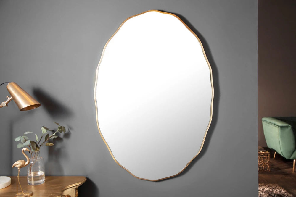 Oglinda cu rama din Lemn Auriu H100xL70cm Elegancia