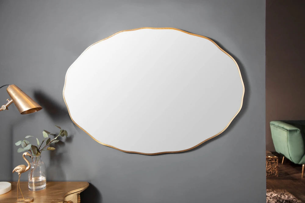 Oglinda cu rama din Lemn Auriu H100xL70cm Elegancia