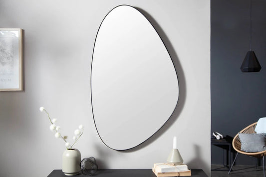 Oglinda cu rama din Metal Negru H90xL55cm Noemi