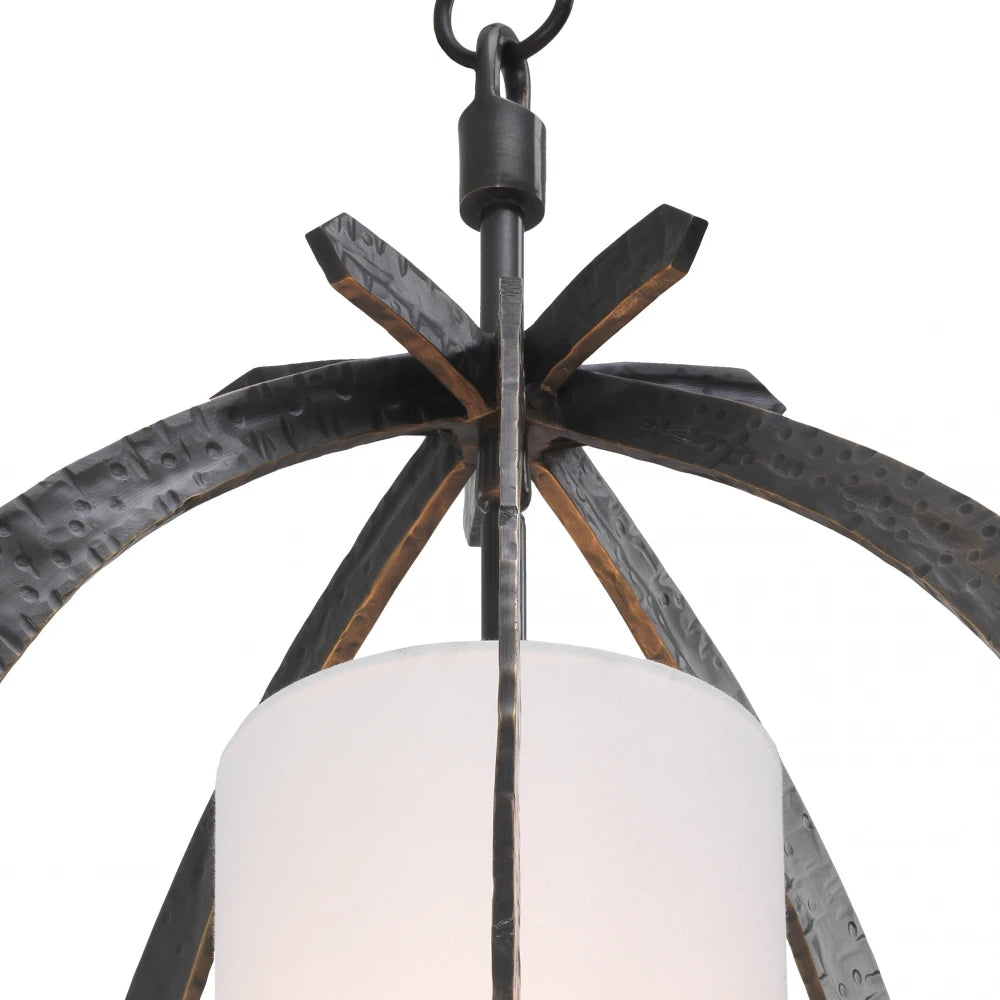 Pendul din Metal  si Bronz Alb H72xD44cm Luciano Eichholtz