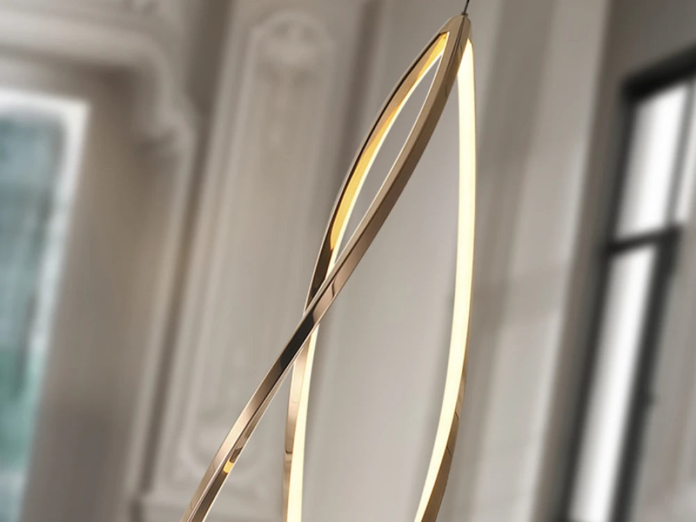 Pendul  din Otel Rosegold si Acrilic Rosegold 60W D22xH270cm Adele