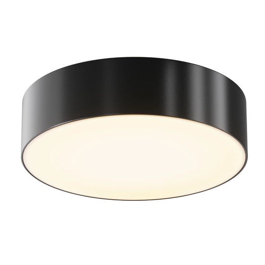 Plafoniera din Aluminiu/Plastic Negru H5.8xD22cm Zon IP