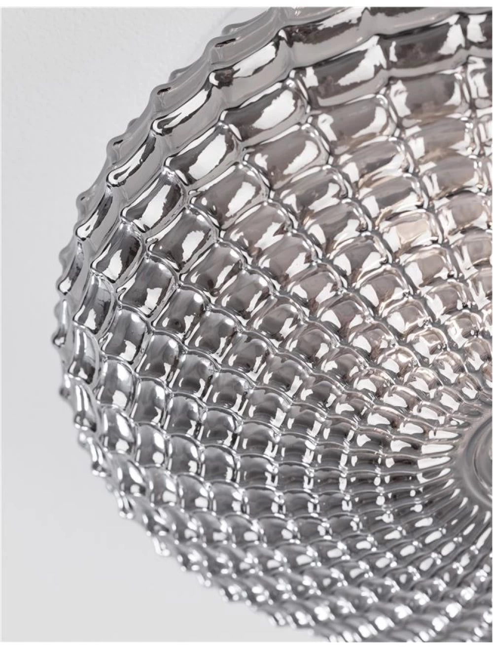 Plafoniera structura din Metal Negru si abajur din Sticla Fumuriu H12xL30cm IP44 CLAM