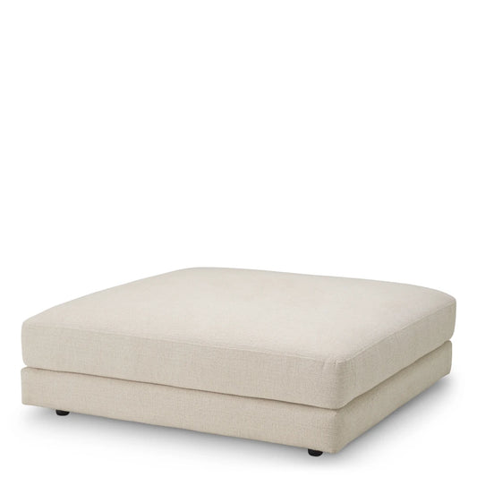 Puf tapitat cu Stofa Bej L122xA122xH40cm Lounge Club Eichholtz