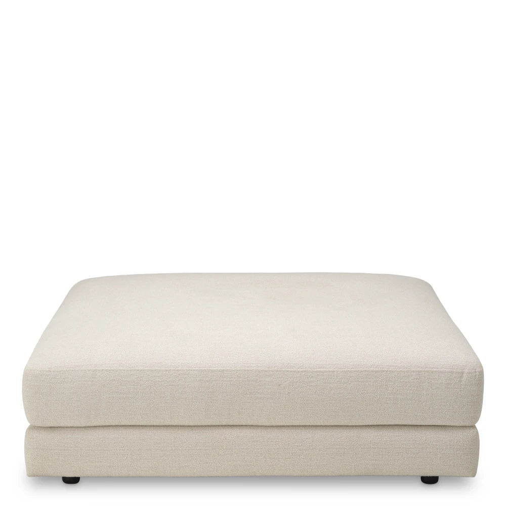 Puf tapitat cu Stofa Bej L122xA122xH40cm Lounge Club Eichholtz