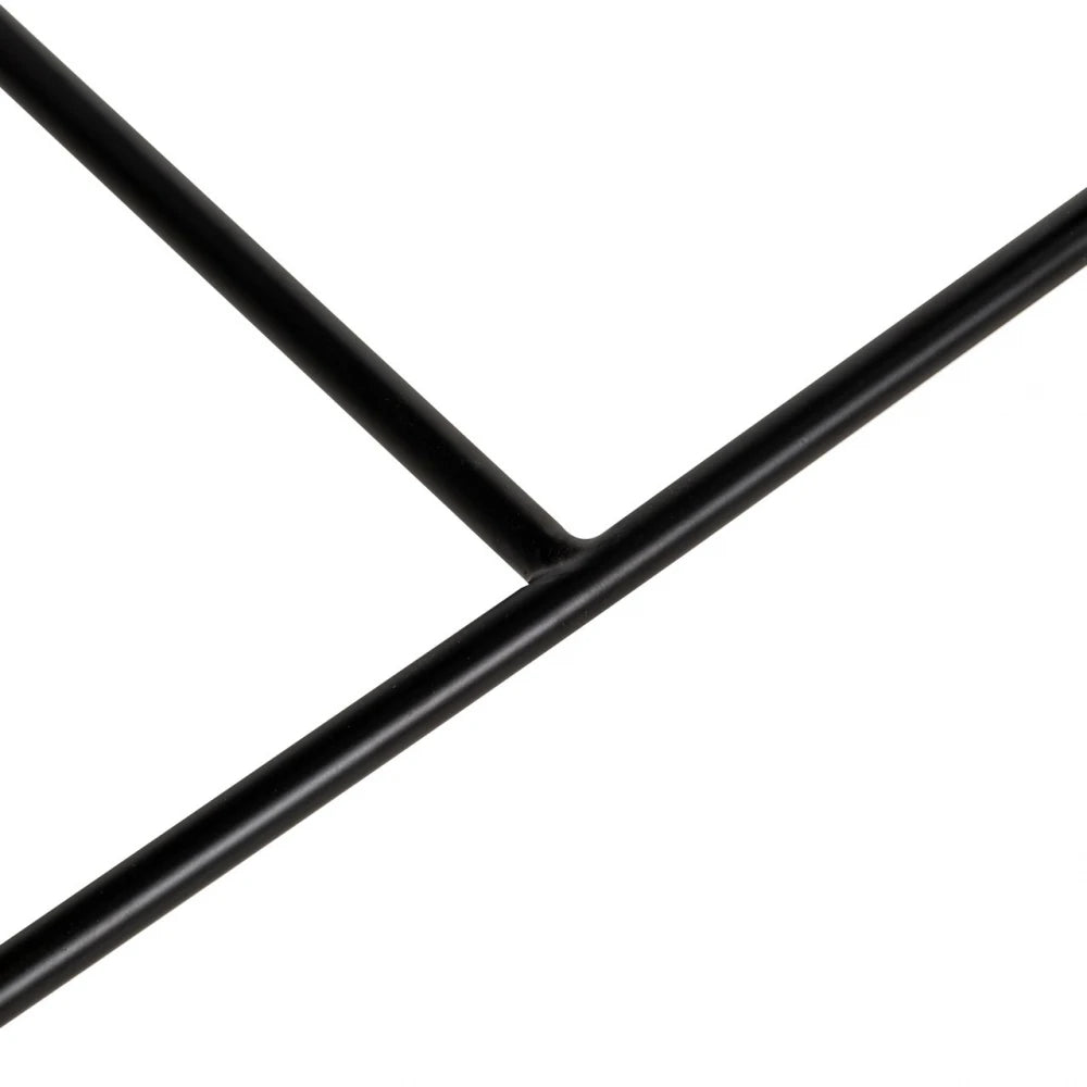 Scaun de bar din Chenille Maro si Metal Negru L52xH102cm Taylor Richmond interiors