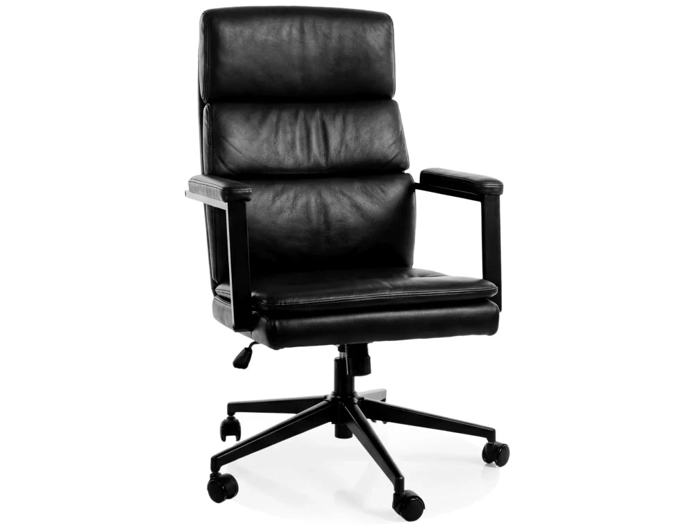Scaun de birou din Stofa Negru si Metal Negru H106-114xL62xA70cm Q-090