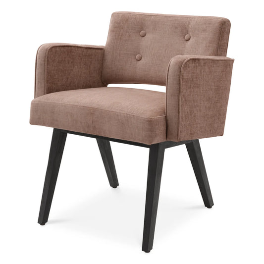 Scaun tapitat cu Stofa Roz L61xA62xH75cm Locarno Eichholtz