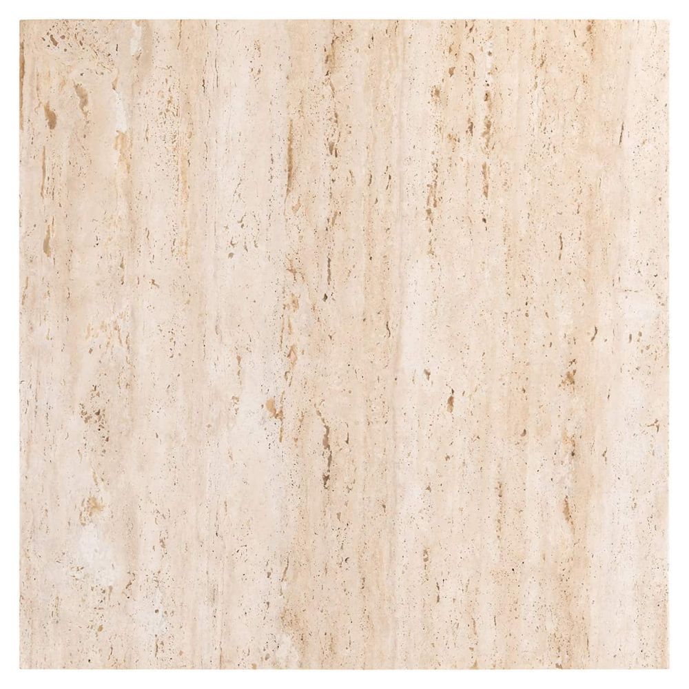 Set 2 masute de cafea Patrata din Travertin Bej L80xH35cm La Cantera Richmond Interiors