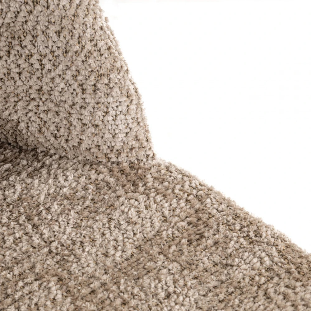 Set 2 scaune din Chenille Bej si Metal Alama L50.5xH86cm Delphine Richmond interiors