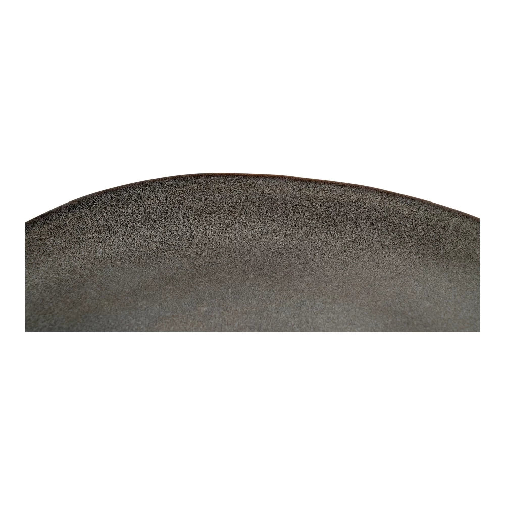 Set 4 farfurii din Ceramica Gri/Maro H2xD21cm Selma
