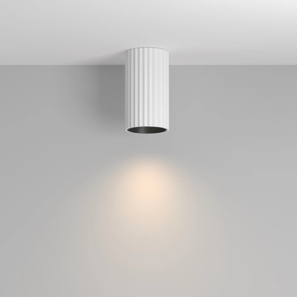 Spot aplicat din Aluminiu Alb H10xD5.6cm Calipso