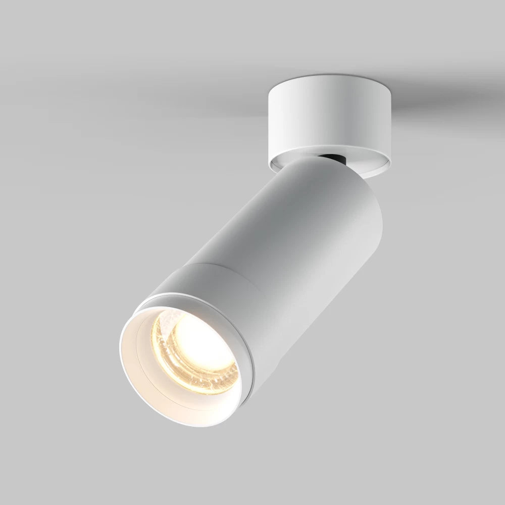 Spot aplicat din Aluminiu Alb H16.4xD5.2cm Focus Zoom