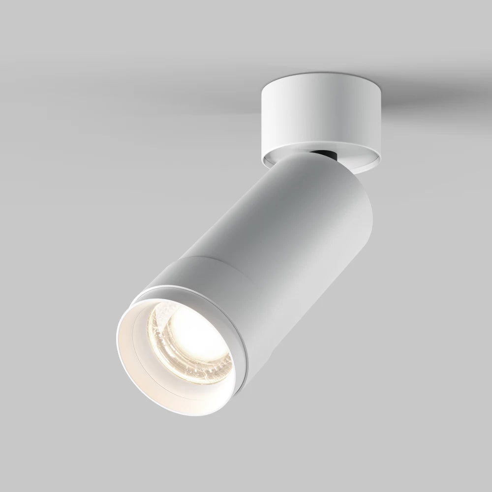 Spot aplicat din Aluminiu Alb H16.4xD5.2cm Focus Zoom