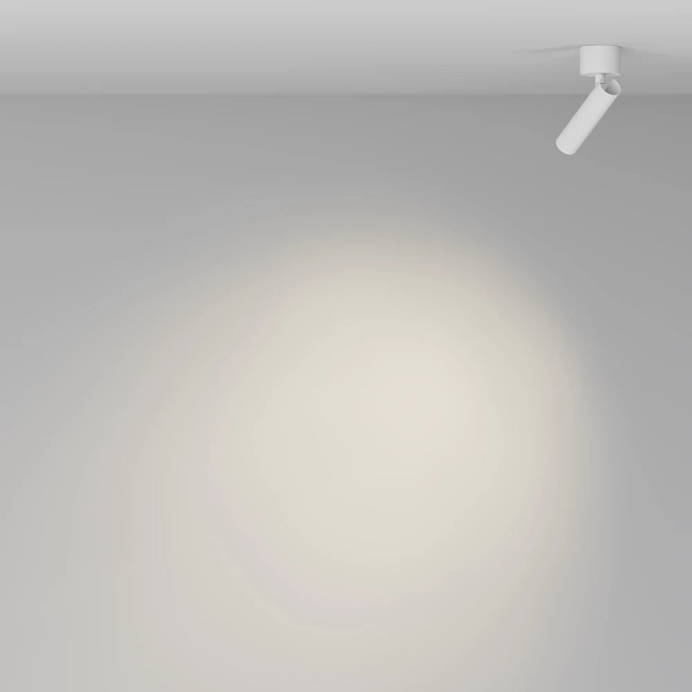Spot aplicat din Aluminiu Alb H16.6xD3cm Focus T