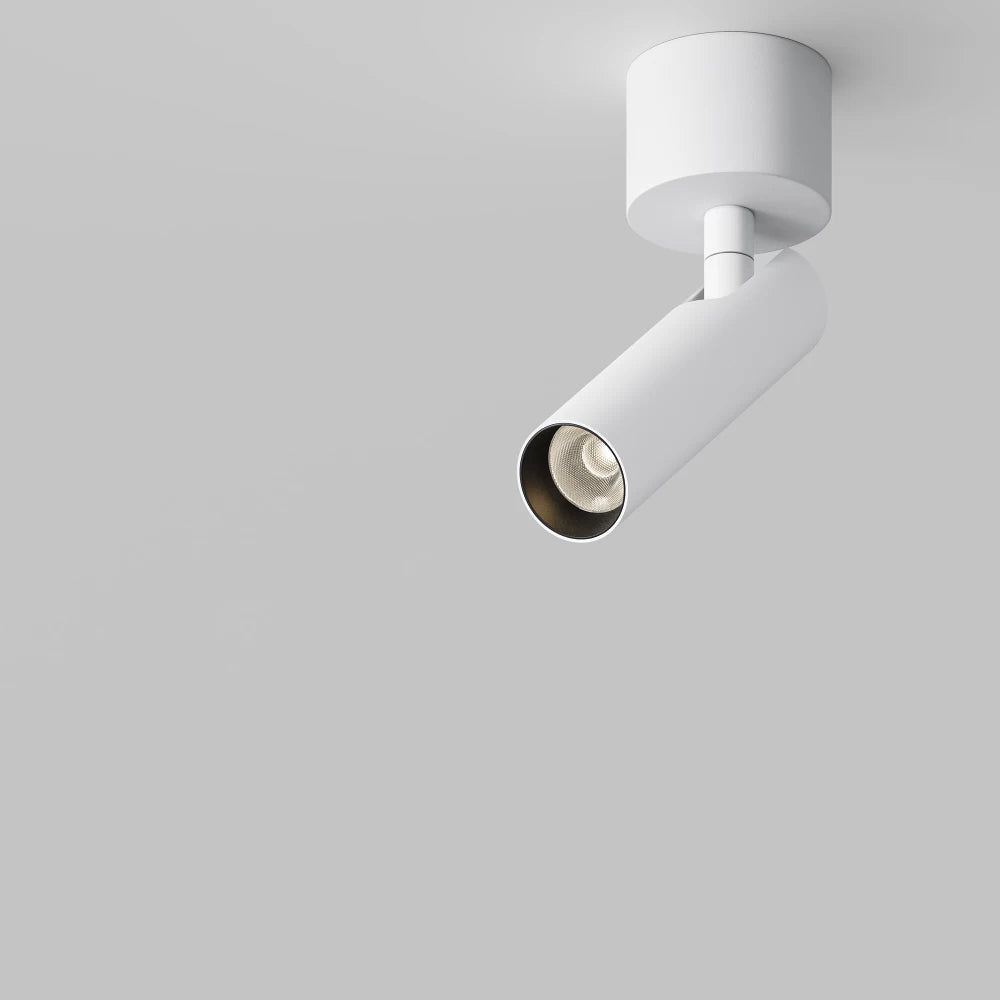 Spot aplicat din Aluminiu Alb H16.6xD3cm Focus T