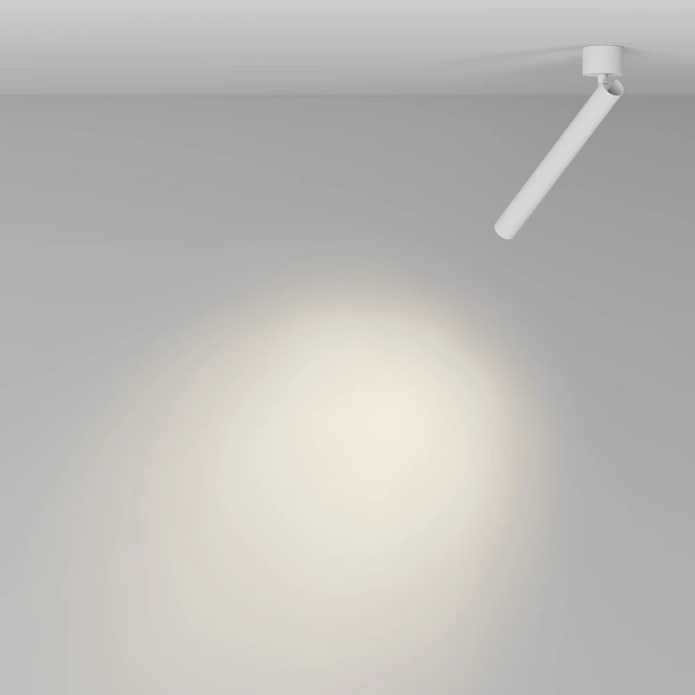 Spot aplicat din Aluminiu Alb H34.1xD3cm Focus T