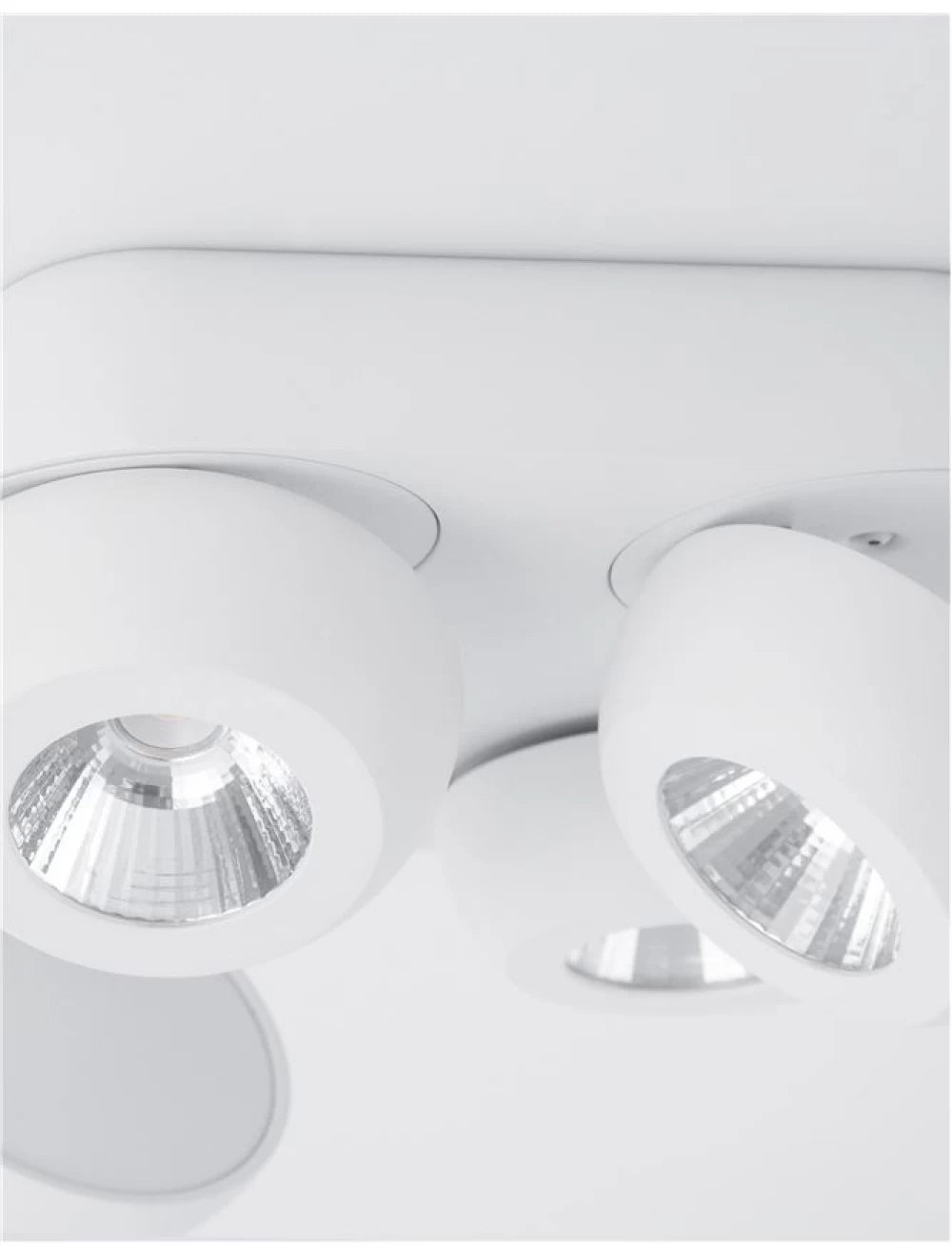 Plafoniera din Aluminiu Alb H9xL25cm IP20 20W 1600lm 3000k GON
