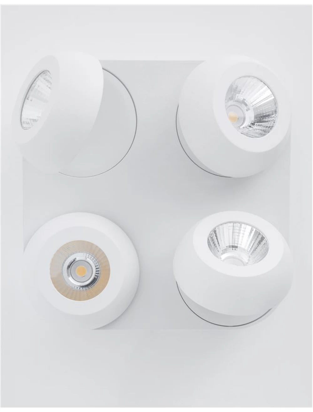 Plafoniera din Aluminiu Alb H9xL25cm IP20 20W 1600lm 3000k GON