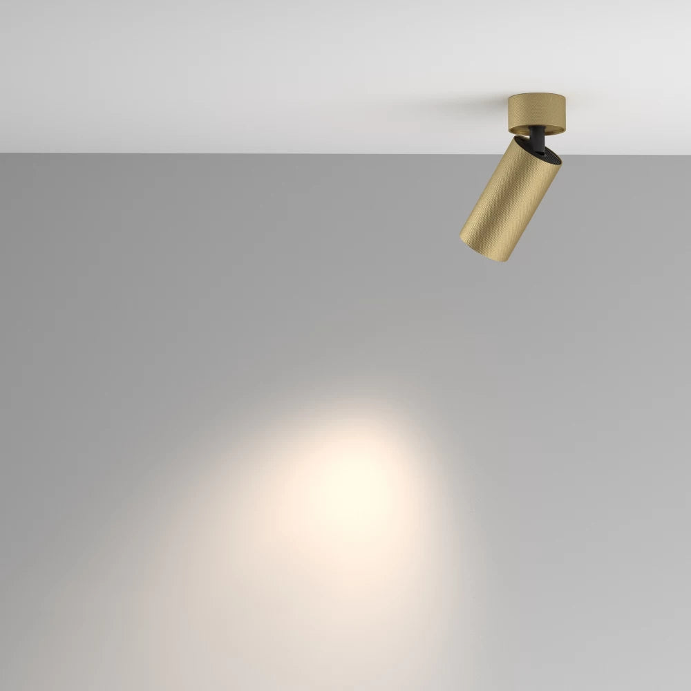 Spot aplicat din Aluminiu Auriu mat H14.6xD5.4cm Artisan