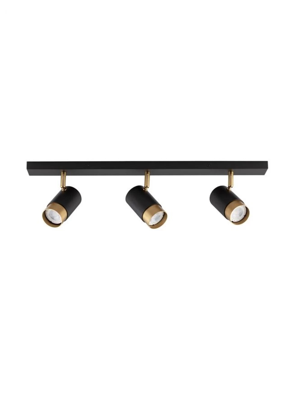Plafoniera cu spoturi din Aluminiu Negru/Auriu H14xL60cm IP20 POGNO