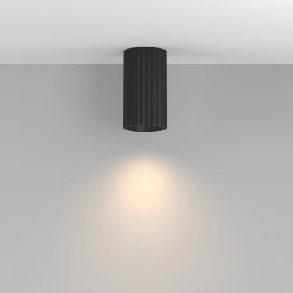 Spot aplicat din Aluminiu Negru H10xD5.6cm Calipso