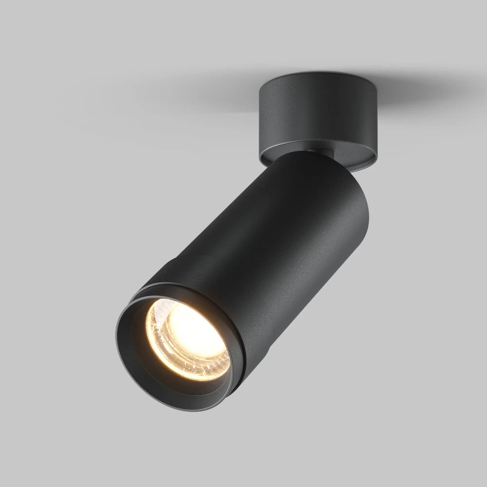 Spot aplicat din Aluminiu Negru H16.4xD5.2cm Focus Zoom