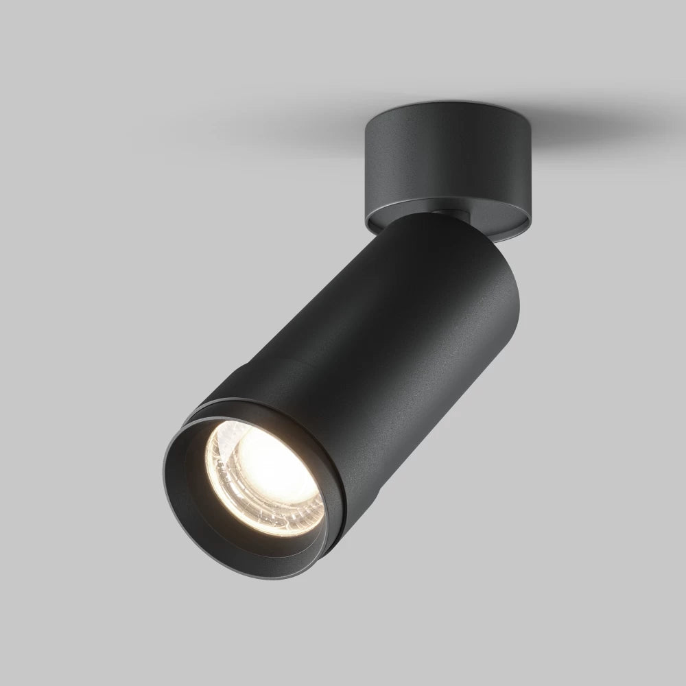 Spot aplicat din Aluminiu Negru H16.4xD5.2cm Focus Zoom