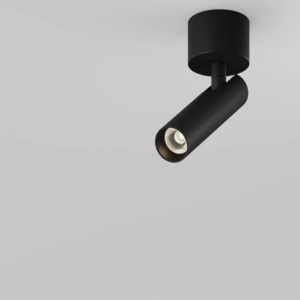 Spot aplicat din Aluminiu Negru H16.6xD3cm Focus T