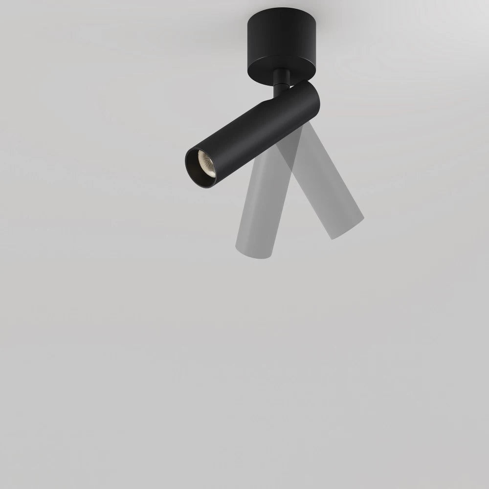 Spot aplicat din Aluminiu Negru H16.6xD3cm Focus T