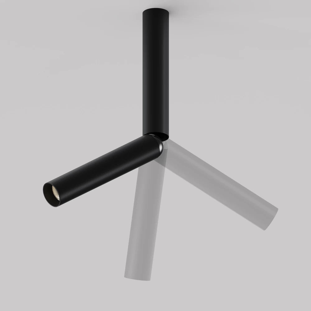Spot aplicat din Aluminiu Negru H30.6xD3cm Focus T