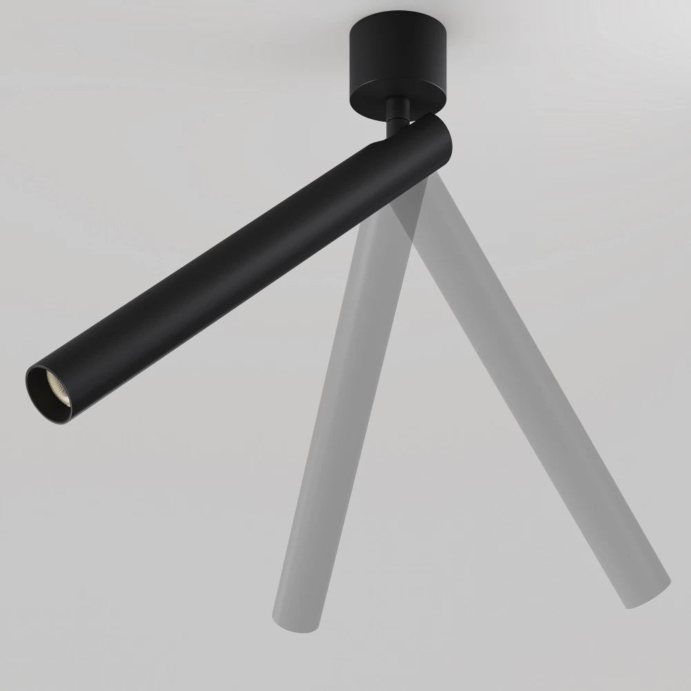 Spot aplicat din Aluminiu Negru H34.1xD3cm Focus T