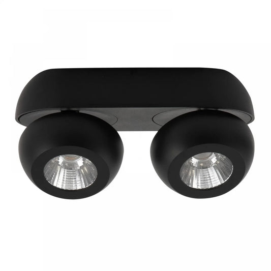 Plafoniera din Aluminiu Negru H9xL25cm IP20 10W 800lm 3000k GON