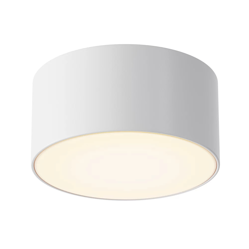 Spot aplicat din Aluminiu/Plastic Alb H5.8xD12cm Zon IP