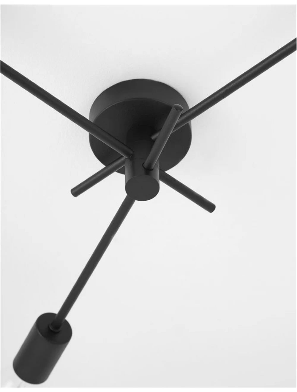 Plafoniera din Metal Negru H10.8xL56cm IP20 GRANSO