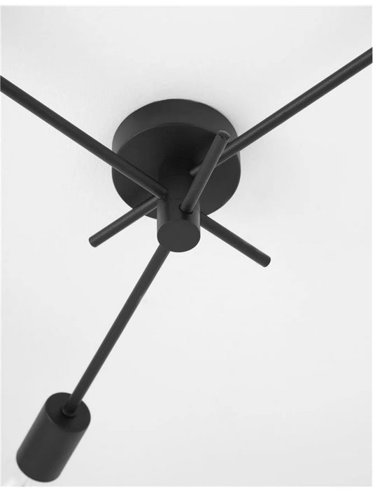 Plafoniera din Metal Negru H10.8xL56cm IP20 GRANSO