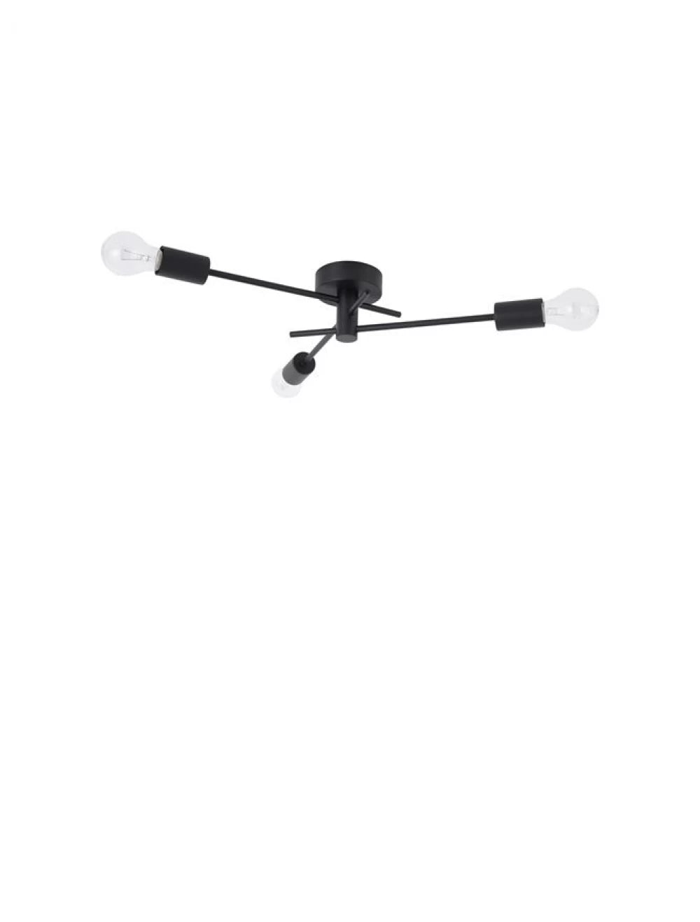 Plafoniera din Metal Negru H10.8xL56cm IP20 GRANSO