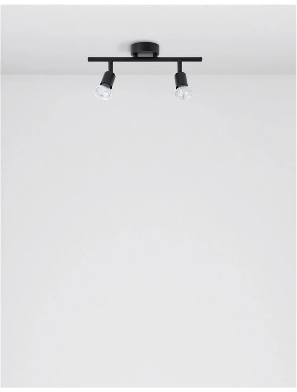 Plafoniera din Metal Negru H10.9xL31cm IP20 LUP